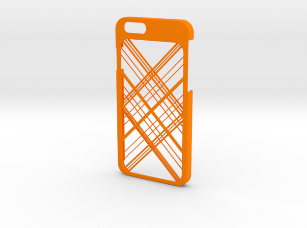 iPhone 6 case - Abstarct Lines in Orange Processed Versatile Plastic