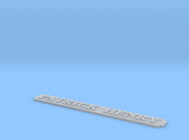 AVS Name Plate in Smooth Fine Detail Plastic