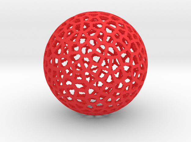Voro STL Thickness in Red Processed Versatile Plastic
