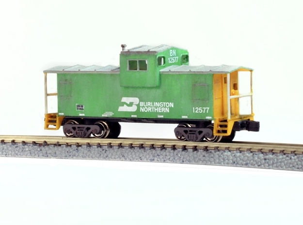 Widevision Caboose - Zscale in Smooth Fine Detail Plastic