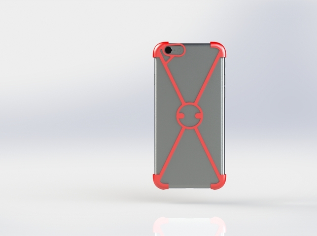 "X" For iPhone 6 in Red Processed Versatile Plastic