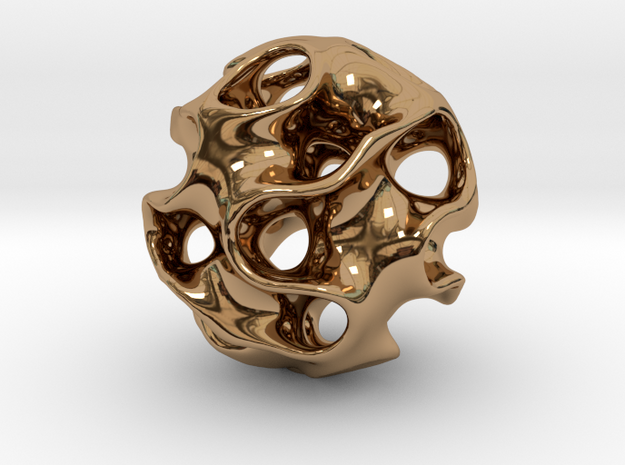 GYRON Sphere - 60mm in Polished Brass