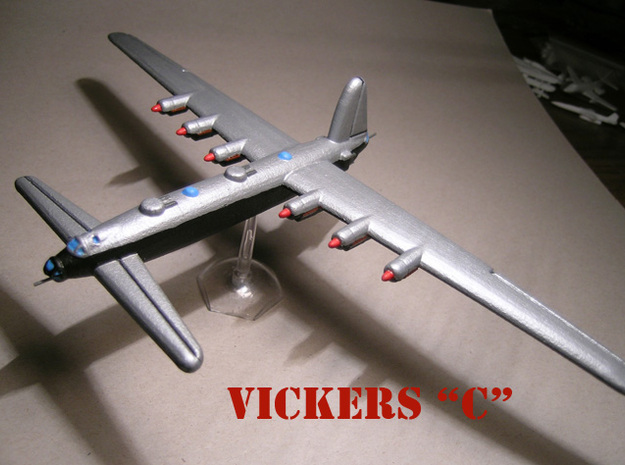 Vickers C (1/285 Scale) - Qty. 1 in White Natural Versatile Plastic