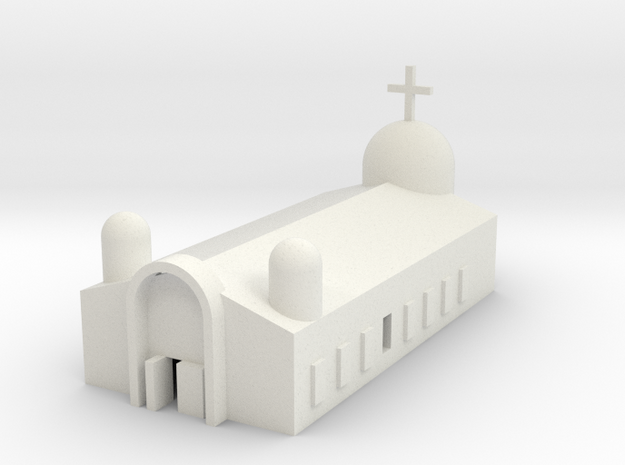 1/600 Church (Eastern Orthodox) in White Natural Versatile Plastic