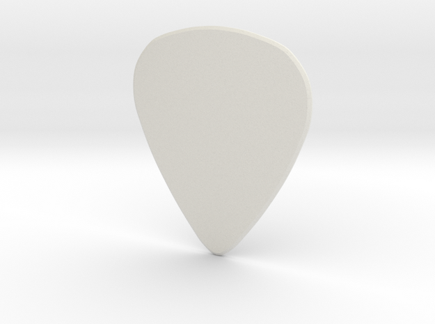 Guitarpick MEDIUM (0.88mm) in White Natural Versatile Plastic
