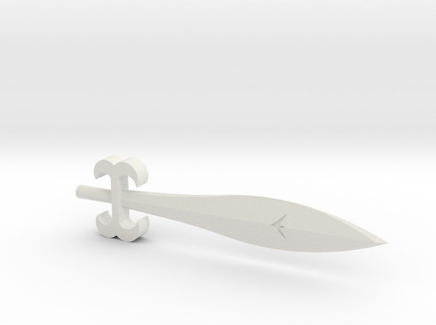 TW Slag G1 Sword M in White Natural Versatile Plastic