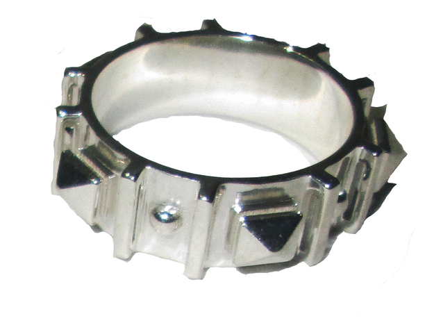 Edwardian Guard II Ring - Sz. 5 in Fine Detail Polished Silver