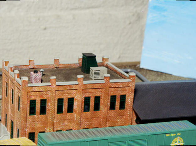N Scale Rooftop Air Conditoner  in Smooth Fine Detail Plastic
