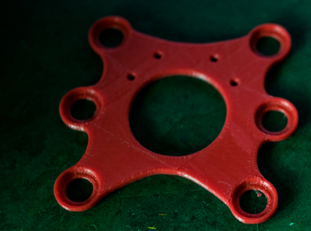 Feiyu Tech Phantom 2 Gimbal mounting plate in Red Processed Versatile Plastic