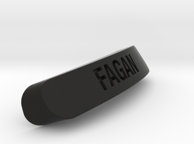 FAGAN Nameplate for SteelSeries Rival in Black Natural Versatile Plastic
