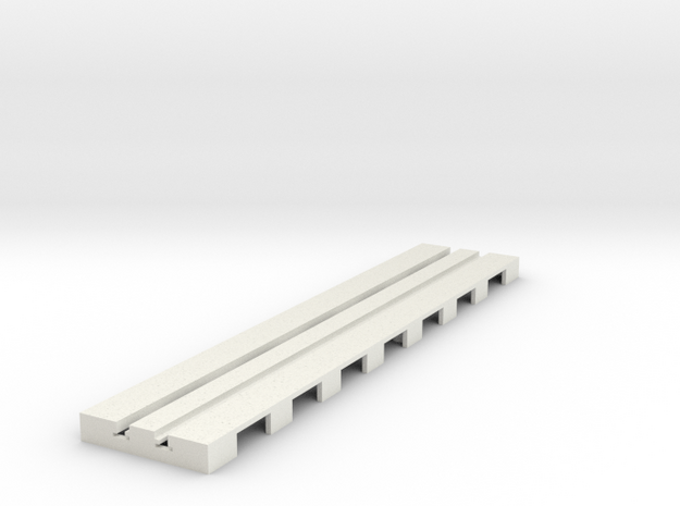P-65stp-straight-long-110-100-pl-1a in White Natural Versatile Plastic