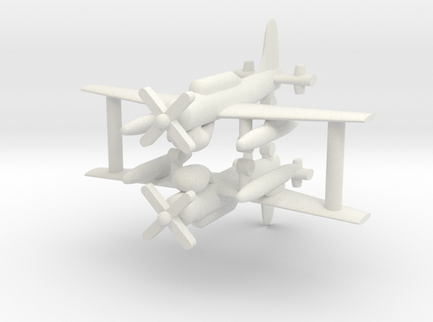 1/285 AD-4W (AEW.1) Skyraider (x2) in White Natural Versatile Plastic