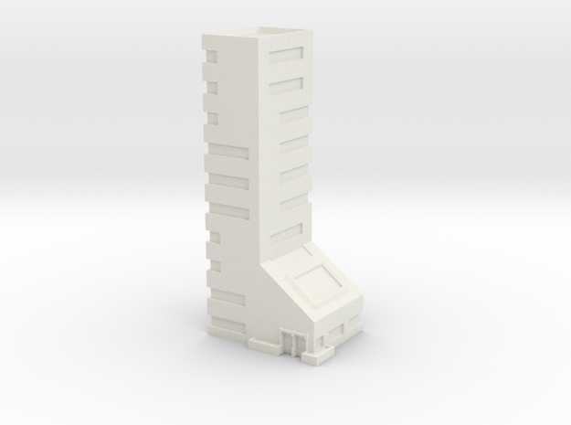 Office Building 10 Story in White Natural Versatile Plastic