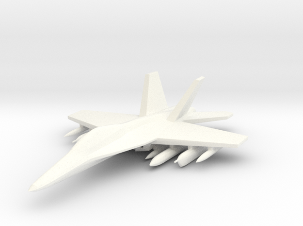 1/285 EA-18 Growler in White Processed Versatile Plastic