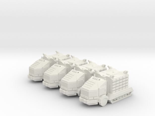 Troop Trucks 6mm in White Natural Versatile Plastic