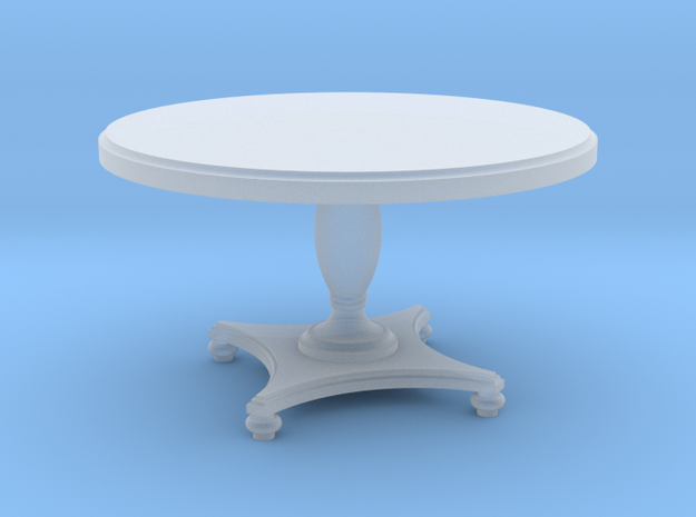 1:48 Round Colonial Dining Table in Smooth Fine Detail Plastic