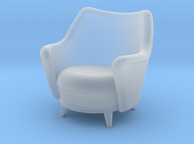 1:48 Moderne Tub Armchair in Smooth Fine Detail Plastic