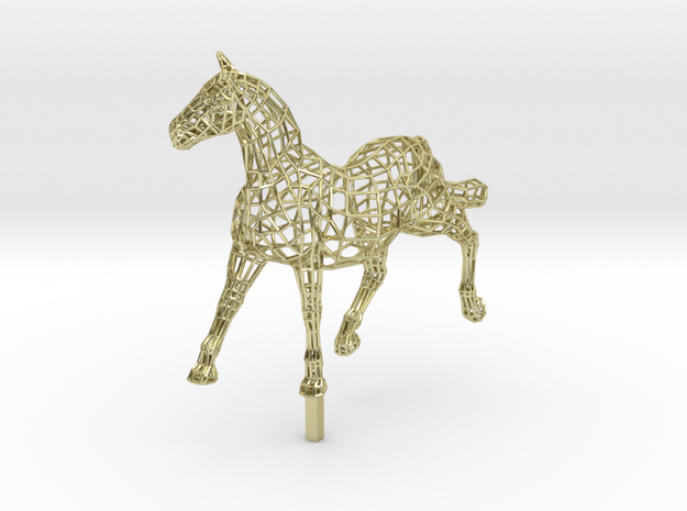 ELEGANCE  - Gold Plated Horse in 18K Gold Plated