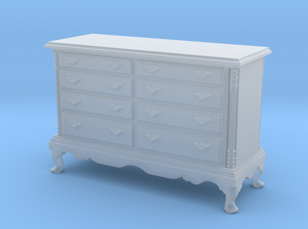 1:48 Queen Anne Double Dresser in Smooth Fine Detail Plastic