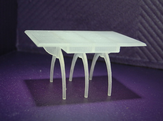 1:48 Moderne Dining Table in Smooth Fine Detail Plastic