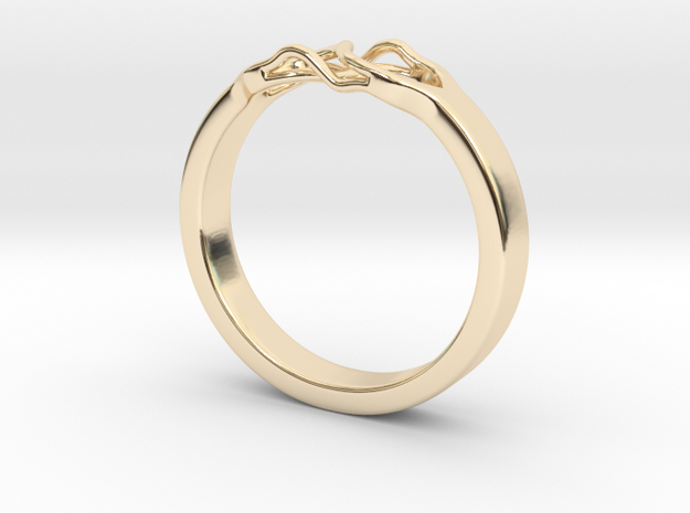 Roots Ring (23mm / 0,9inch inner diameter) in 14K Yellow Gold