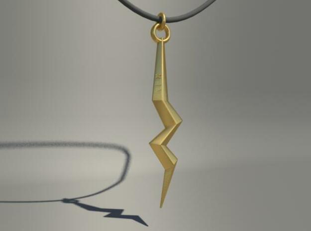[By-mE] Necklace : weapon of zeus in Polished Bronzed Silver Steel