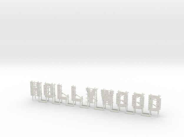 1-160 HollyWood Advertisement in White Natural Versatile Plastic