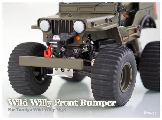 Simensays Wild Willy Bumper (filled) in White Processed Versatile Plastic