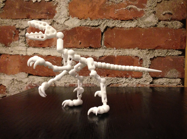 ModiRaptor DIY Dino Kit in White Natural Versatile Plastic
