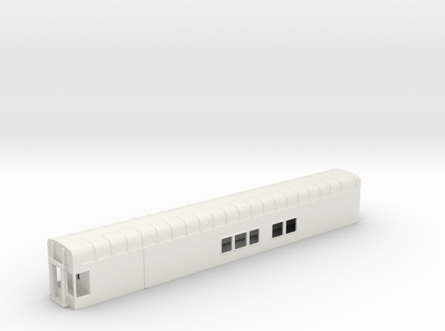 N Scale Rocky Mountaineer A Series - No Platform in White Natural Versatile Plastic