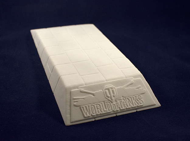 1:48 World of Tanks stand for miniatures  in White Natural Versatile Plastic