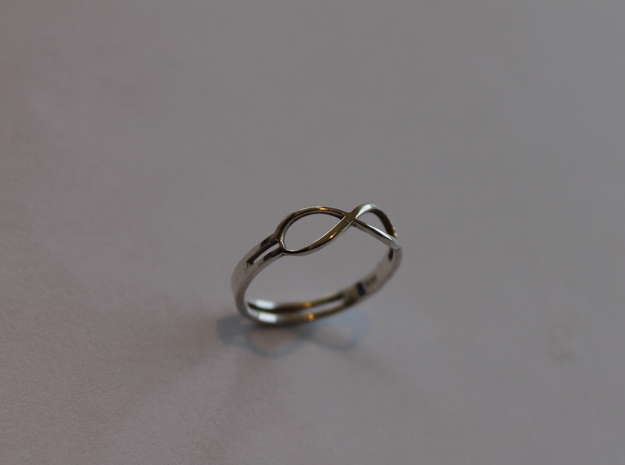 68 Forever Ring Size 7 in Polished Silver