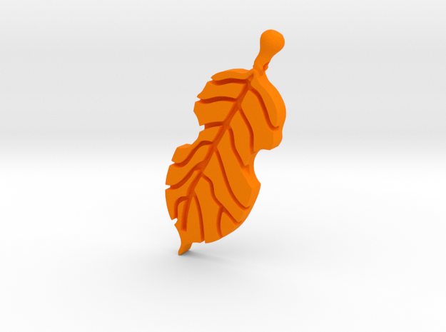 Violin Leaf in Orange Processed Versatile Plastic