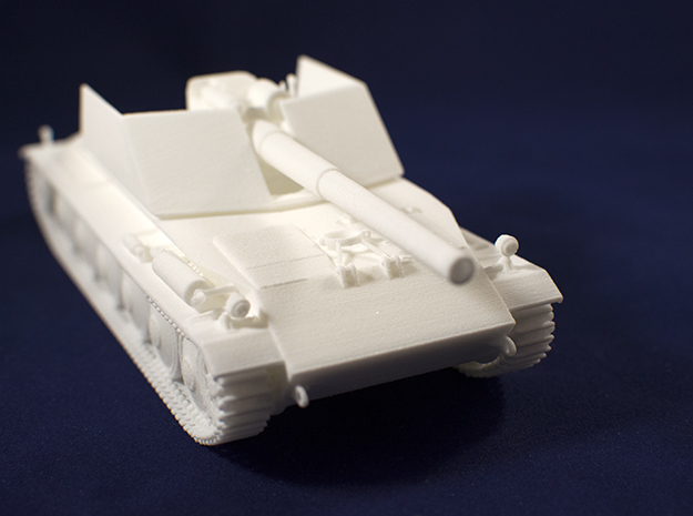  1:48 Rhm.-Borsig Waffenträger from World of Tanks in White Natural Versatile Plastic