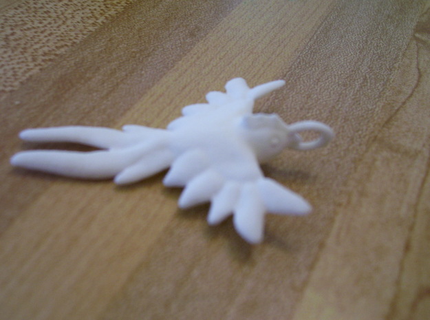 Quetzal Pendant in White Natural Versatile Plastic