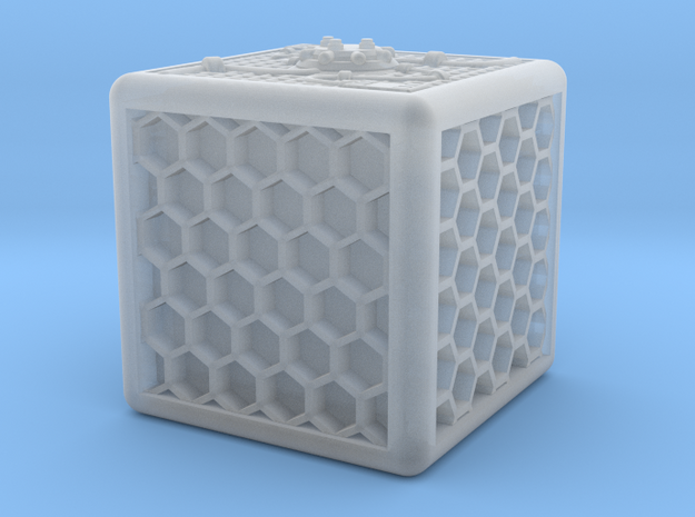 Energy Cube in Smooth Fine Detail Plastic