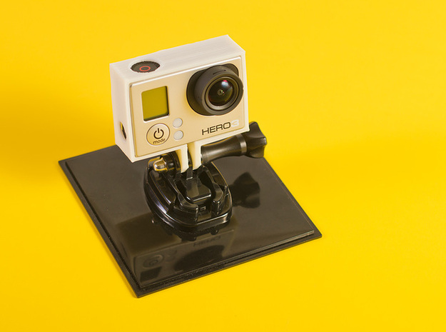 GoPro Hero3 Frame in White Natural Versatile Plastic