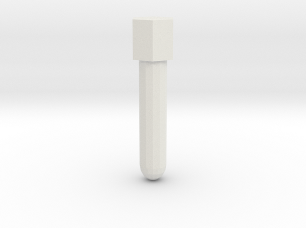5mm Microphone in White Natural Versatile Plastic