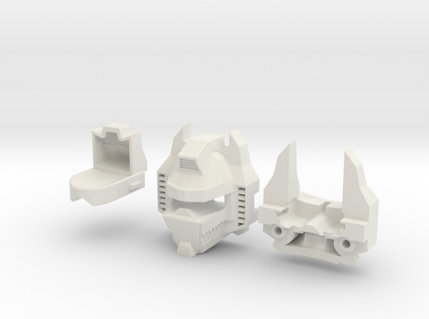 Transformers Masterpiece GRIMLOCK Head w/ Teeth in White Natural Versatile Plastic