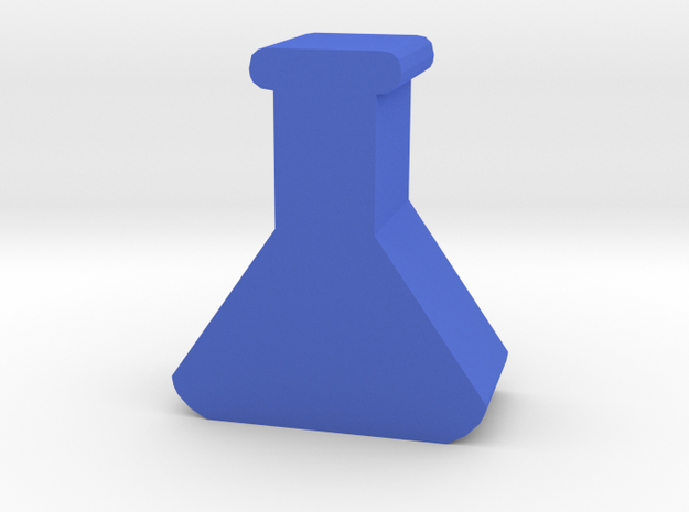 Lab Flask Token in Blue Processed Versatile Plastic