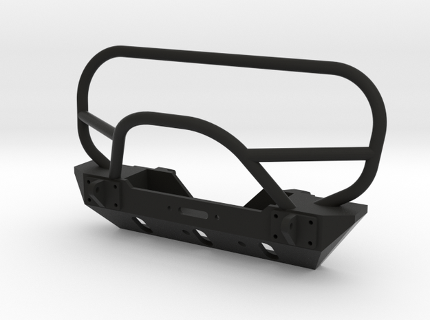 JK Winch Bumper - SCX10 Tabs in Black Natural Versatile Plastic