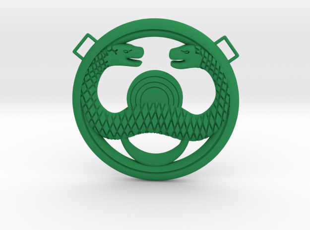 Conan Snake Amulet in Green Processed Versatile Plastic
