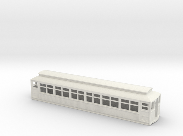 CTA/CRT 2800/2900 Series Wood Rapd Transit Car in White Natural Versatile Plastic