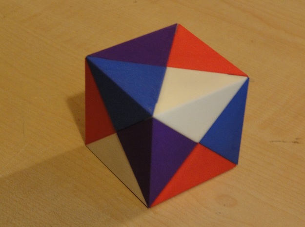 The Impossibox piece set B (Purple) in Purple Processed Versatile Plastic