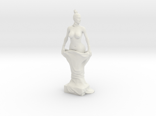 Kim Kardashian sculpture in White Natural Versatile Plastic