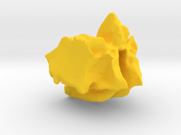 Ethmoid Bone of the Cranium in Yellow Processed Versatile Plastic