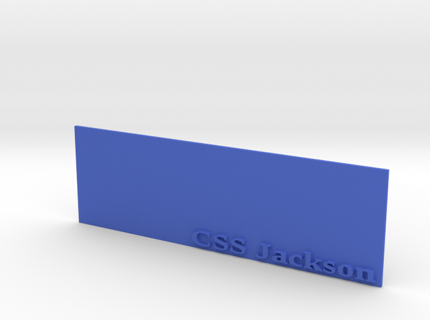 Base for 1/600 CSS Jackson in Blue Processed Versatile Plastic