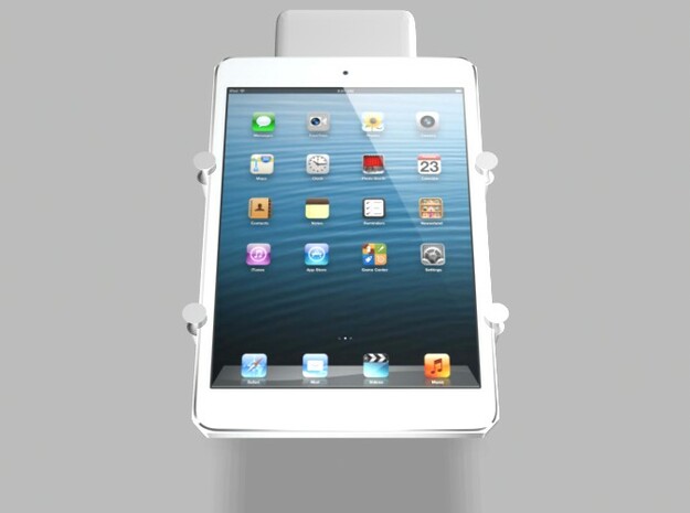 iPad Mini 5000mah Charger Universal Tripod Mount w in White Natural Versatile Plastic