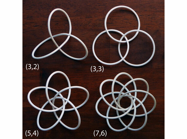 Torus knots in White Natural Versatile Plastic