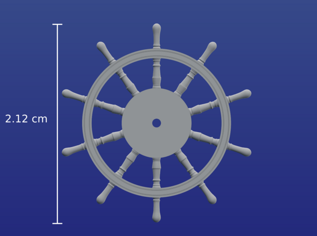 1:84 HMS Victory Ships Wheel in Smooth Fine Detail Plastic